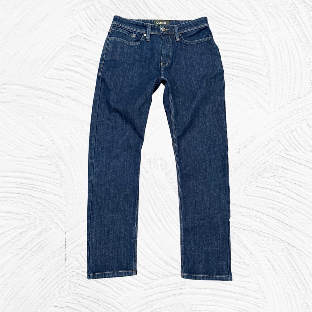DU/ER Duer All Weather Jeans Stretch 30x29 Windproof Water Repellent Taper